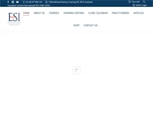 Tablet Screenshot of esi-education.com